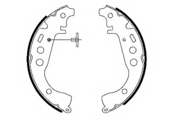 HELLA 8DB355001771 Комплект гальмівних колодок