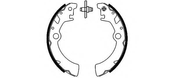 HELLA 8DB355001911 Комплект гальмівних колодок