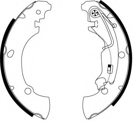 HELLA 8DB355002701 Комплект гальмівних колодок