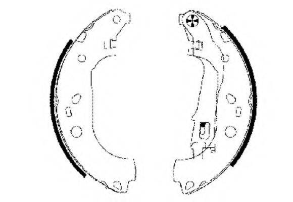 HELLA 8DB355002781 Комплект гальмівних колодок