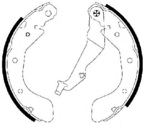 HELLA 8DB355002791 Комплект гальмівних колодок
