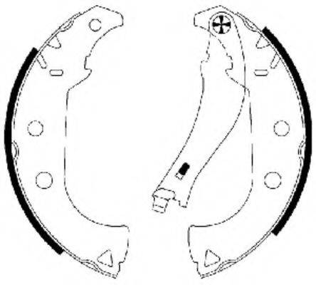 HELLA 8DB355002911 Комплект гальмівних колодок