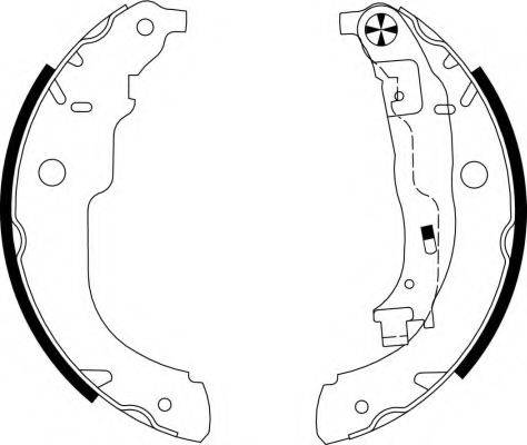 HELLA 8DB355003031 Комплект гальмівних колодок