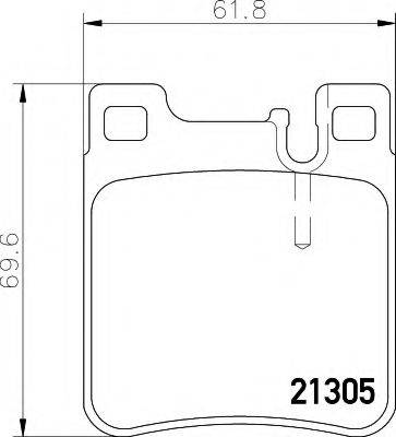 HELLA 8DB355007581 Комплект гальмівних колодок, дискове гальмо