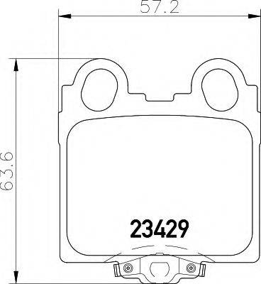 HELLA 8DB355011591 Комплект гальмівних колодок, дискове гальмо