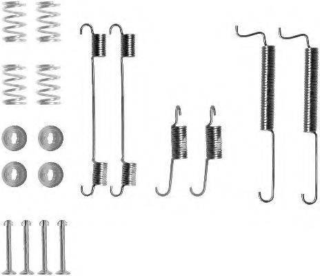 HELLA 8DZ355200591 Комплектуючі, гальмівна колодка