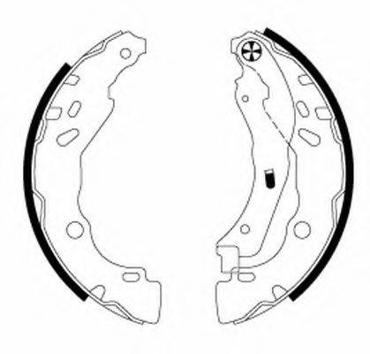 HELLA 8DB355020071 Комплект гальмівних колодок