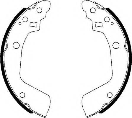 HELLA 8DB355022051 Комплект гальмівних колодок