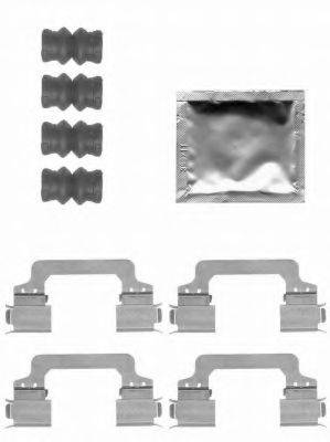 HELLA 8DZ355204371 Комплектуючі, колодки дискового гальма