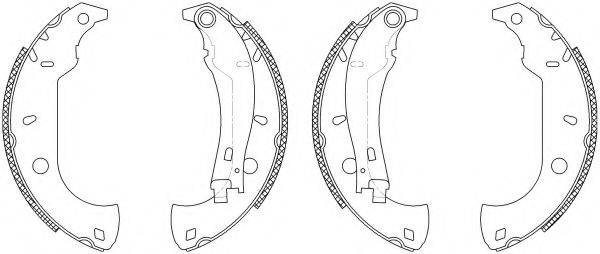 HELLA 8DB355003361 Комплект гальмівних колодок