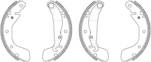 HELLA 8DB355003261 Комплект гальмівних колодок