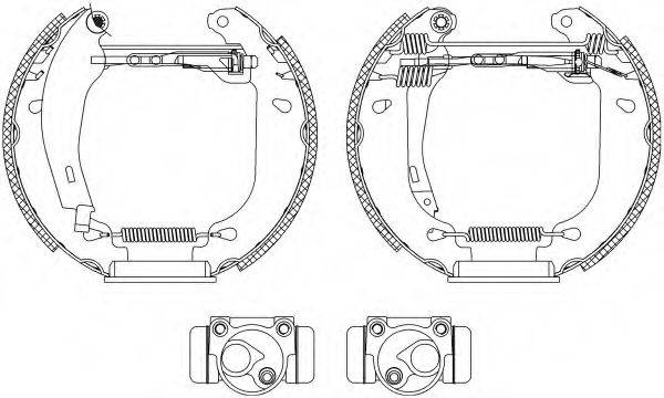 HELLA 8DB355003771 Комплект гальмівних колодок