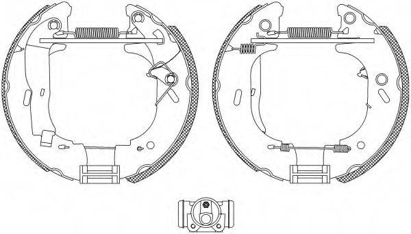 HELLA 8DB355004131 Комплект гальмівних колодок