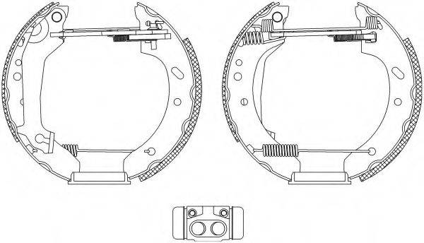 HELLA 8DB355004411 Комплект гальмівних колодок