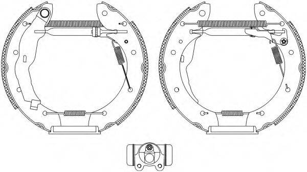 HELLA 8DB355004621 Комплект гальмівних колодок