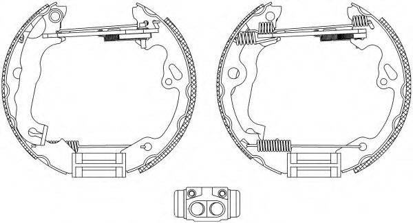 HELLA 8DB355005231 Комплект гальмівних колодок