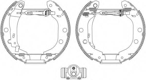 HELLA 8DB355004601 Комплект гальмівних колодок