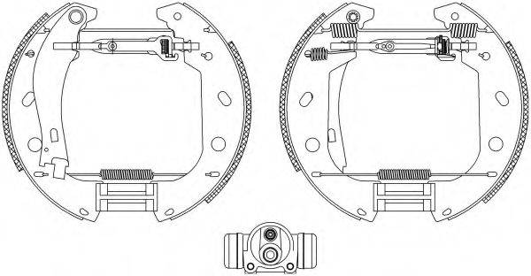 HELLA 8DB355004471 Комплект гальмівних колодок