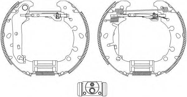 HELLA 8DB355004831 Комплект гальмівних колодок