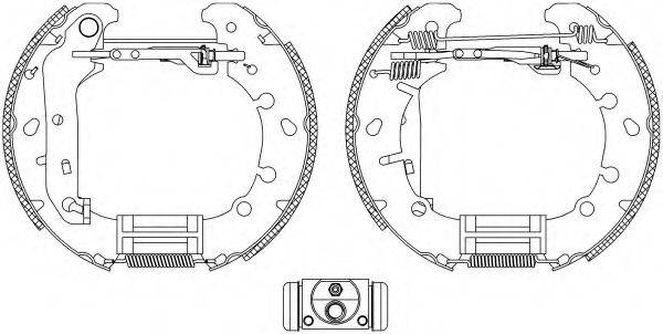 HELLA 8DB355004841 Комплект гальмівних колодок