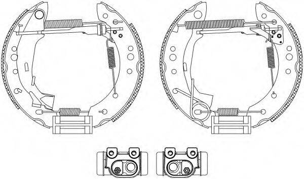 HELLA 8DB355004731 Комплект гальмівних колодок