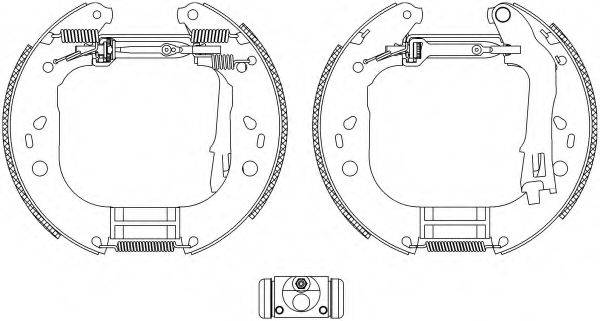 HELLA 8DB355004851 Комплект гальмівних колодок