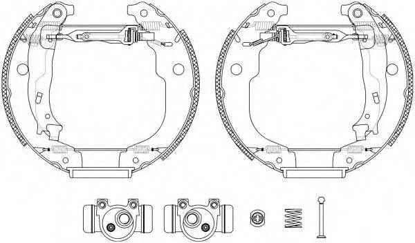 HELLA 8DB355022951 Комплект гальмівних колодок