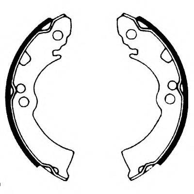 HELLA 8DB355000661 Комплект гальмівних колодок