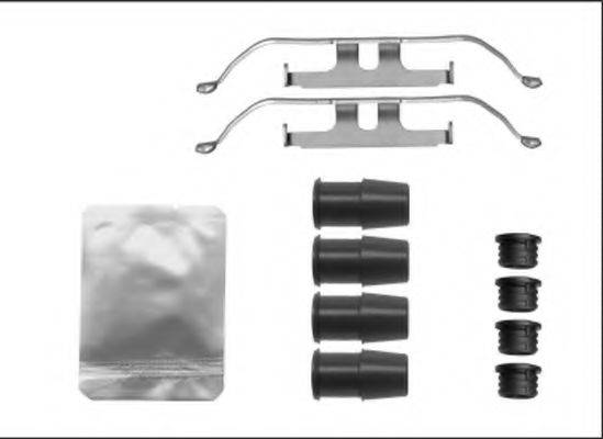 HELLA 8DZ355205631 комплект приладдя, гальмівний супорт