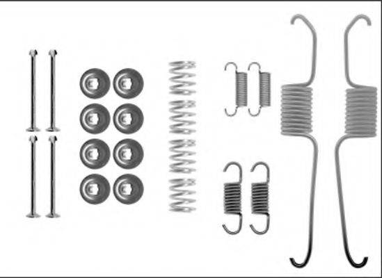 HELLA 8DZ355205801 Комплектуючі, гальмівна колодка