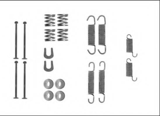 HELLA 8DZ355206041 Комплектуючі, гальмівна колодка