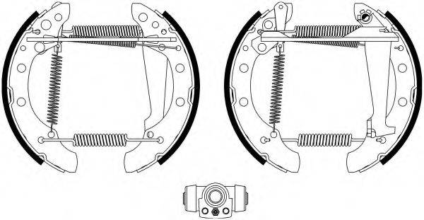 HELLA 8DB355022771 Комплект гальмівних колодок