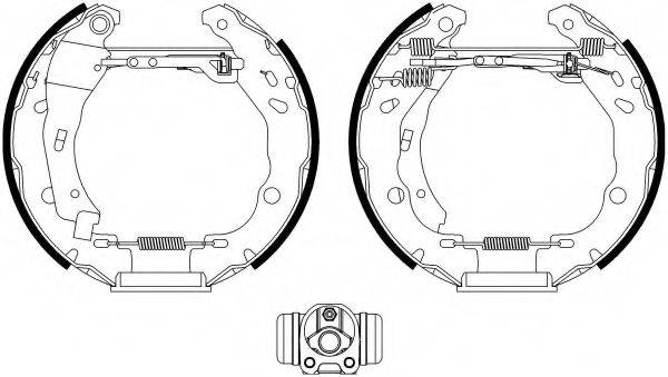 HELLA 8DB355022601 Комплект гальмівних колодок