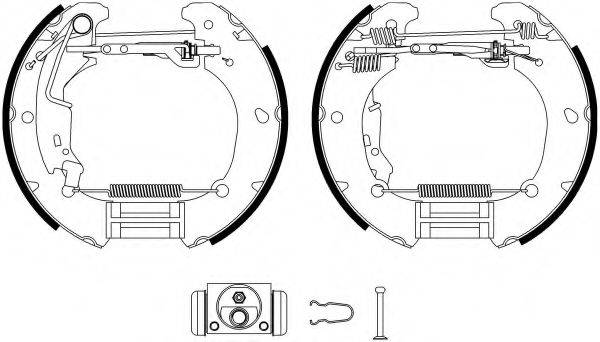 HELLA 8DB355022891 Комплект гальмівних колодок