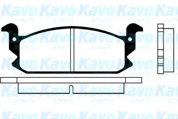 KAVO PARTS BP1500 Комплект гальмівних колодок, дискове гальмо