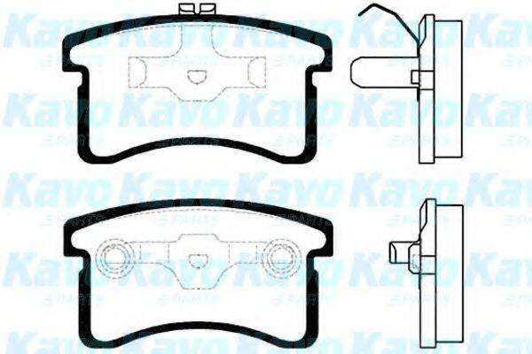 KAVO PARTS BP1507 Комплект гальмівних колодок, дискове гальмо