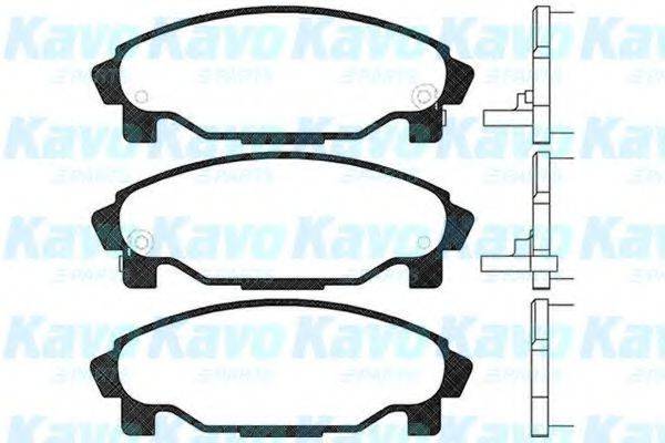 KAVO PARTS BP1509 Комплект гальмівних колодок, дискове гальмо