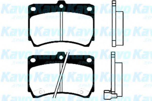 KAVO PARTS BP4517 Комплект гальмівних колодок, дискове гальмо