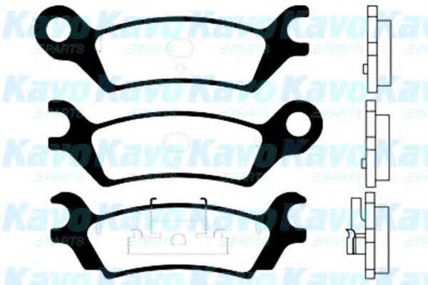 KAVO PARTS BP4533 Комплект гальмівних колодок, дискове гальмо