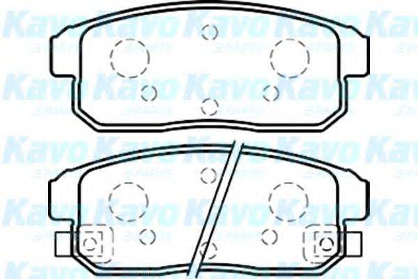 KAVO PARTS BP4559 Комплект гальмівних колодок, дискове гальмо