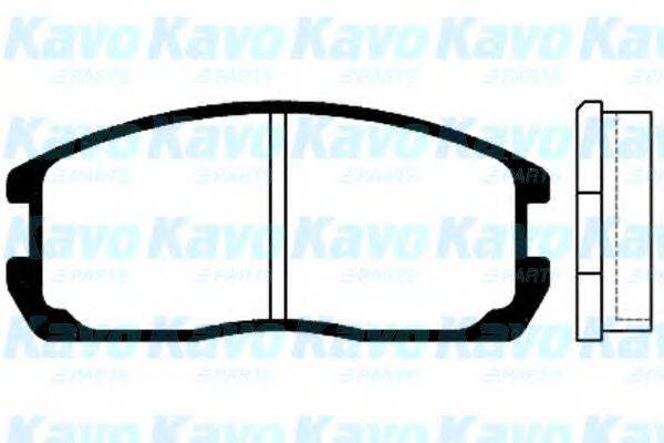 KAVO PARTS BP5505 Комплект гальмівних колодок, дискове гальмо