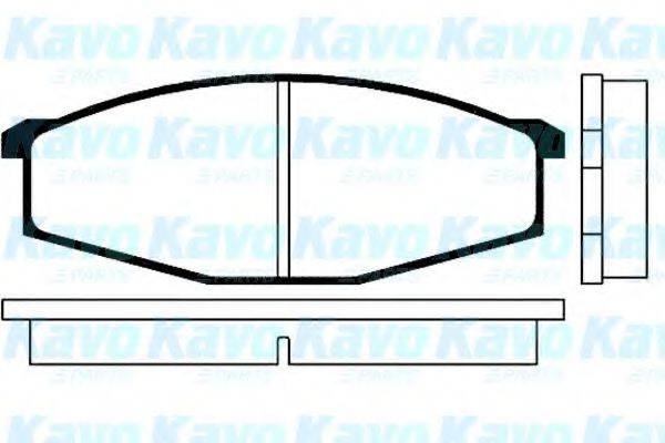 KAVO PARTS BP6502 Комплект гальмівних колодок, дискове гальмо