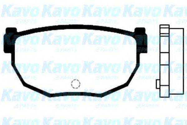 KAVO PARTS BP6541 Комплект гальмівних колодок, дискове гальмо