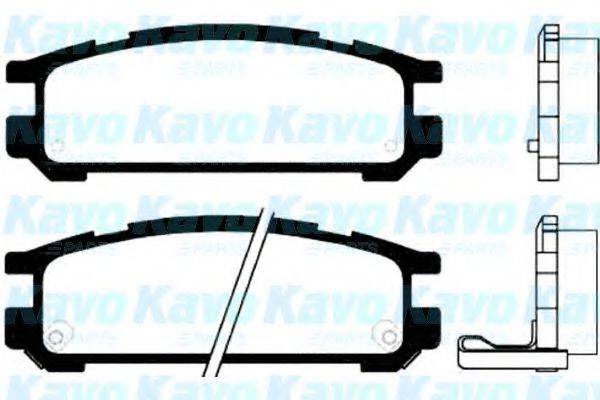 KAVO PARTS BP8012 Комплект гальмівних колодок, дискове гальмо