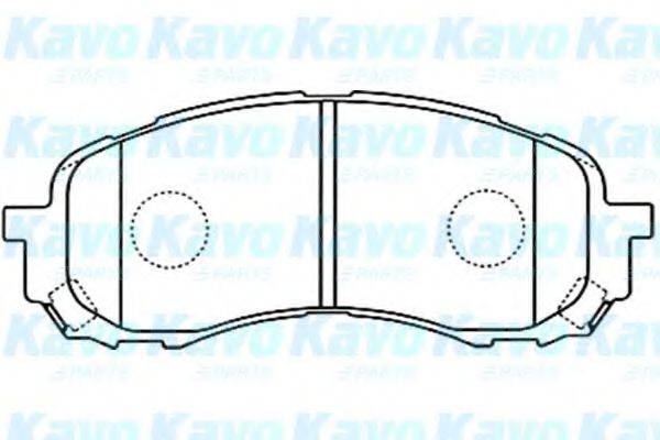 KAVO PARTS BP8018 Комплект гальмівних колодок, дискове гальмо