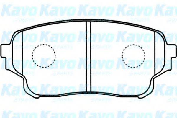 KAVO PARTS BP8527 Комплект гальмівних колодок, дискове гальмо