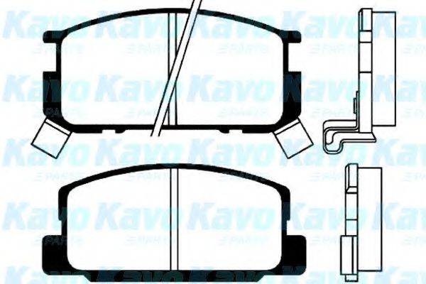 KAVO PARTS BP9009 Комплект гальмівних колодок, дискове гальмо