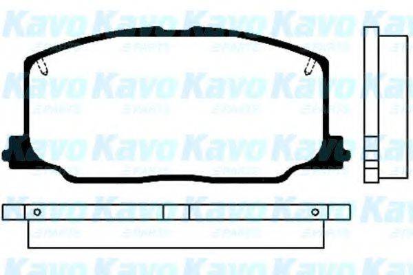 KAVO PARTS BP9012 Комплект гальмівних колодок, дискове гальмо