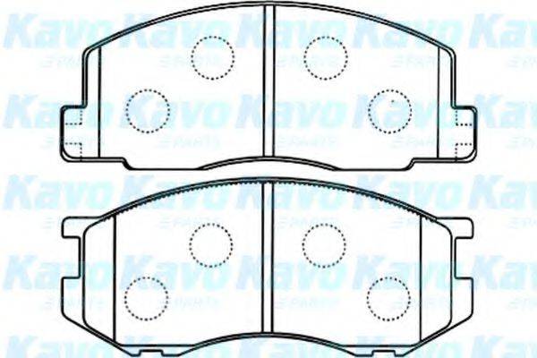 KAVO PARTS BP9098 Комплект гальмівних колодок, дискове гальмо