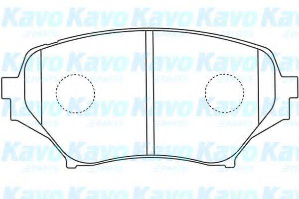 KAVO PARTS BP4563 Комплект гальмівних колодок, дискове гальмо